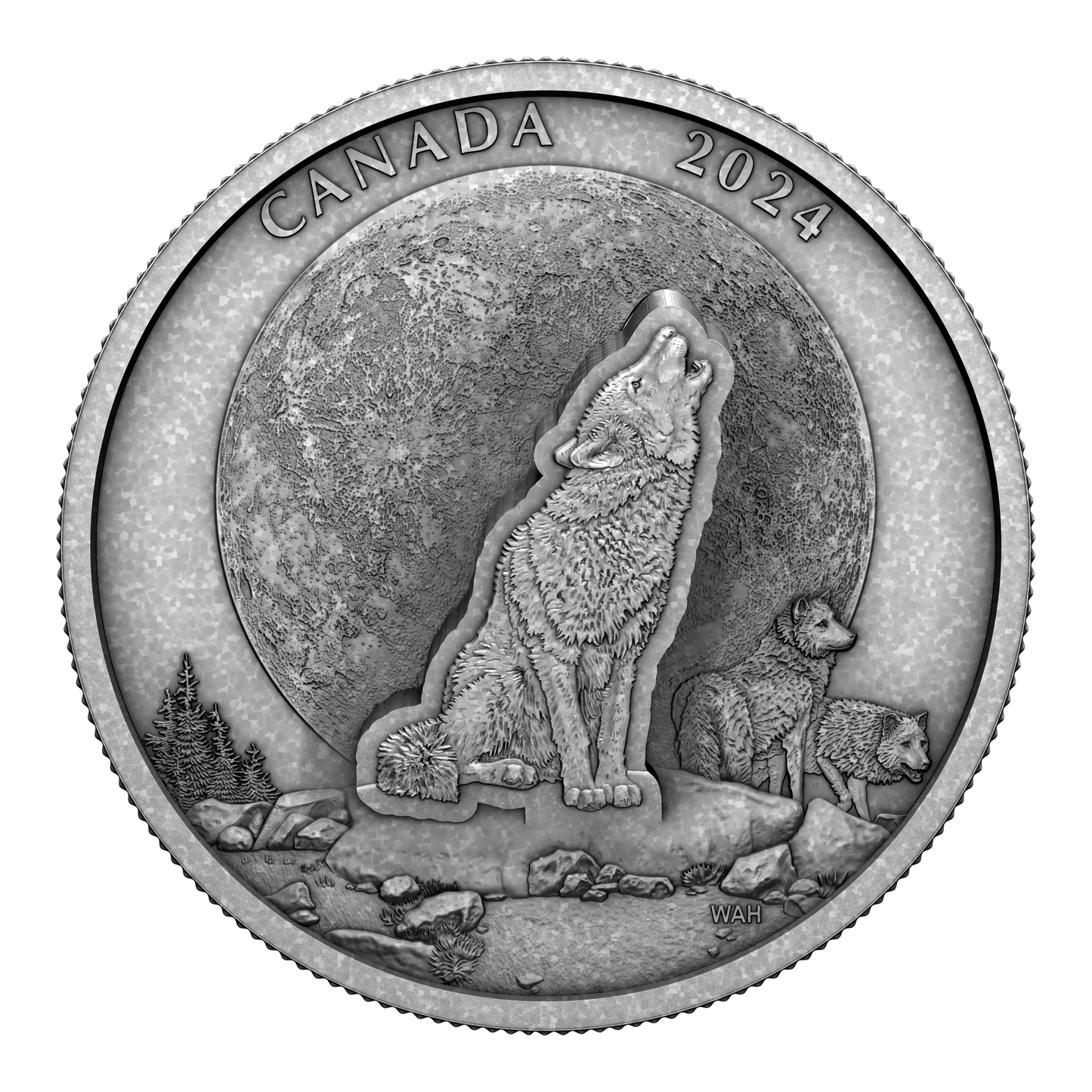 2024 Canada $30 The Howling Wolf Fine Silver (No Tax)