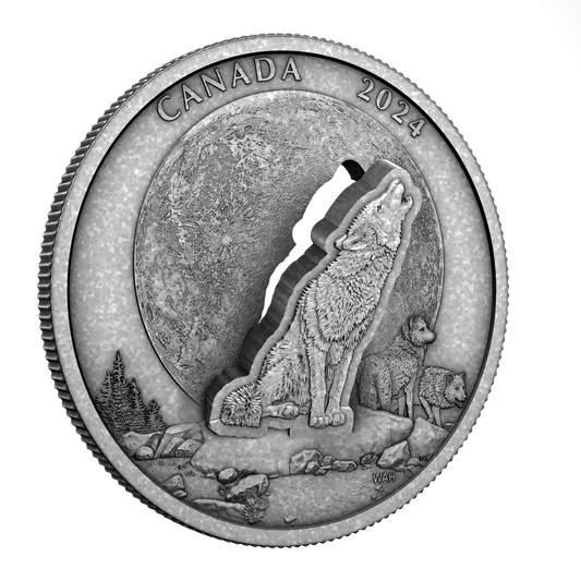 2024 Canada $30 The Howling Wolf Fine Silver (No Tax)