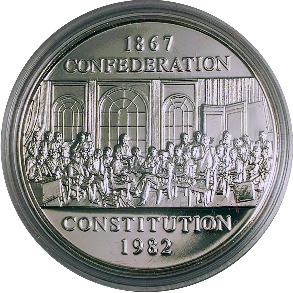 1982 Canada Constitution Commemorative Dollar in Proof-Like Finish