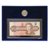 1996 Canada $2 Proof & BRX Replacement Note Set in Original Blue Box (Light Wear)