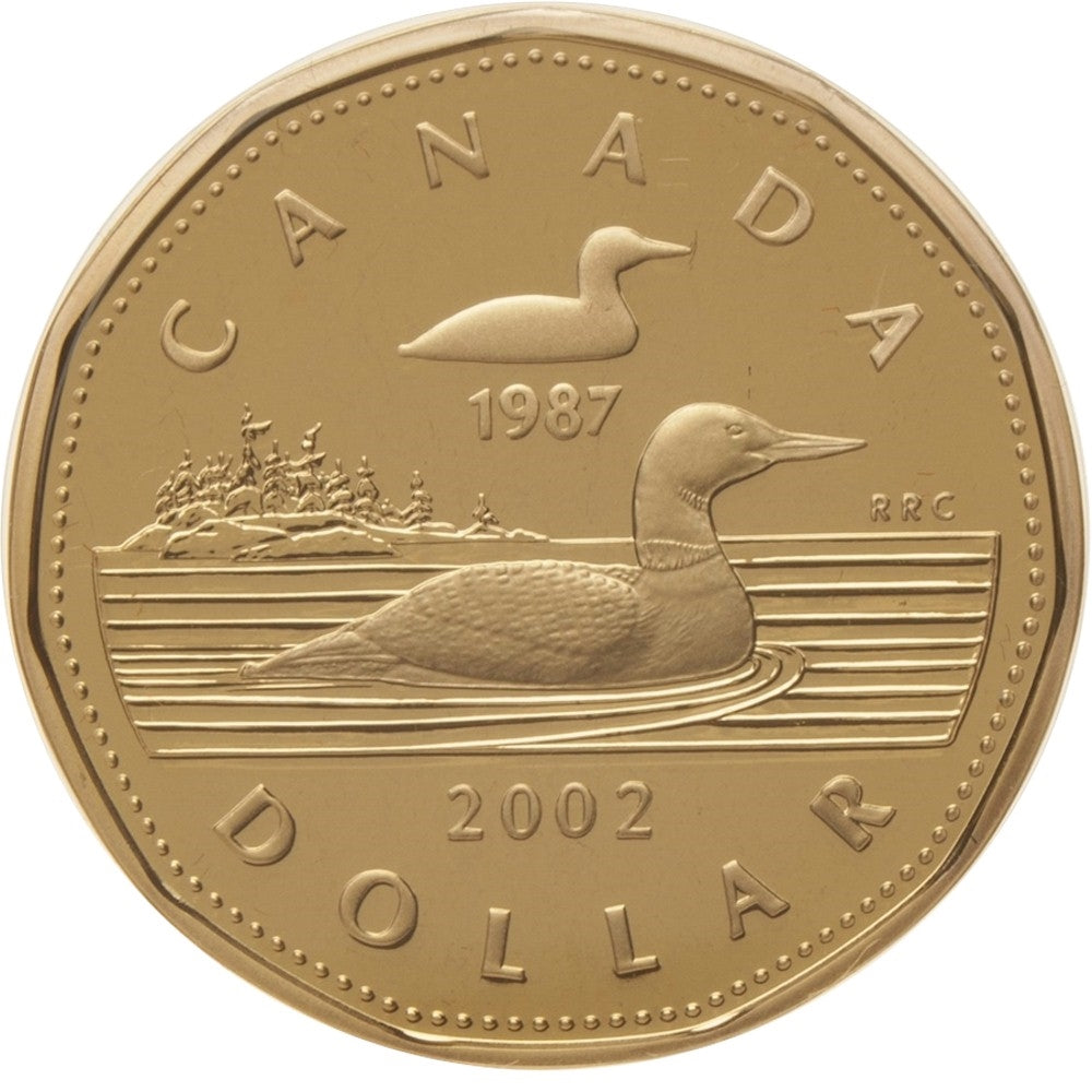 2002 Canada Going for the Gold - Centre Ice Loon Dollar Set.