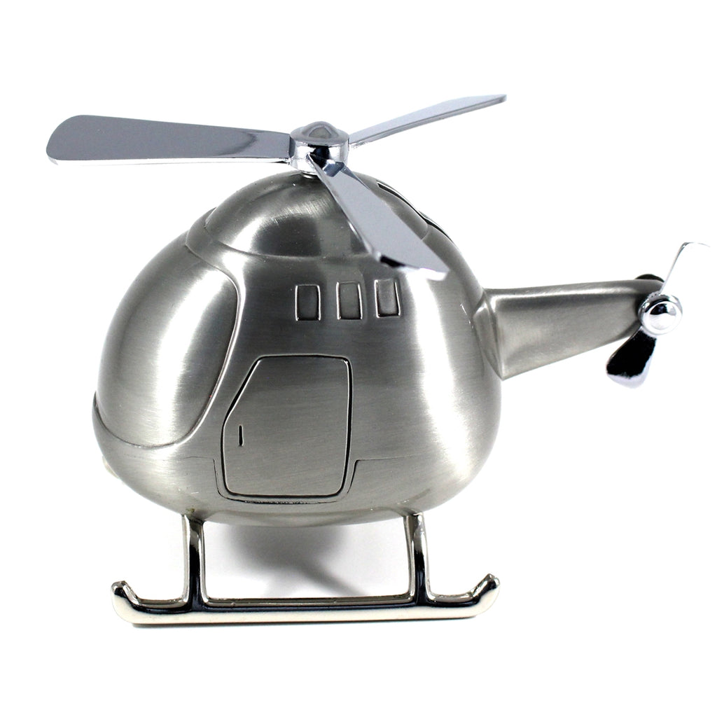 Money bank: Metal Helicopter. Watch your savings SOAR!