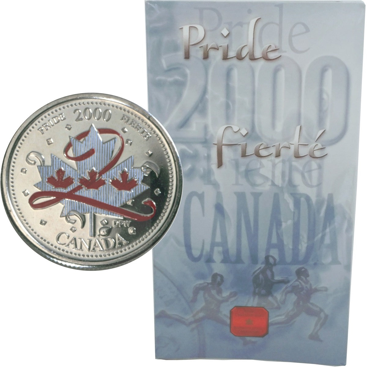 2000 Canada Day Coloured 25-Cents - Pride