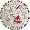 2005 Canada Day Coloured 25 Cents - Beaver