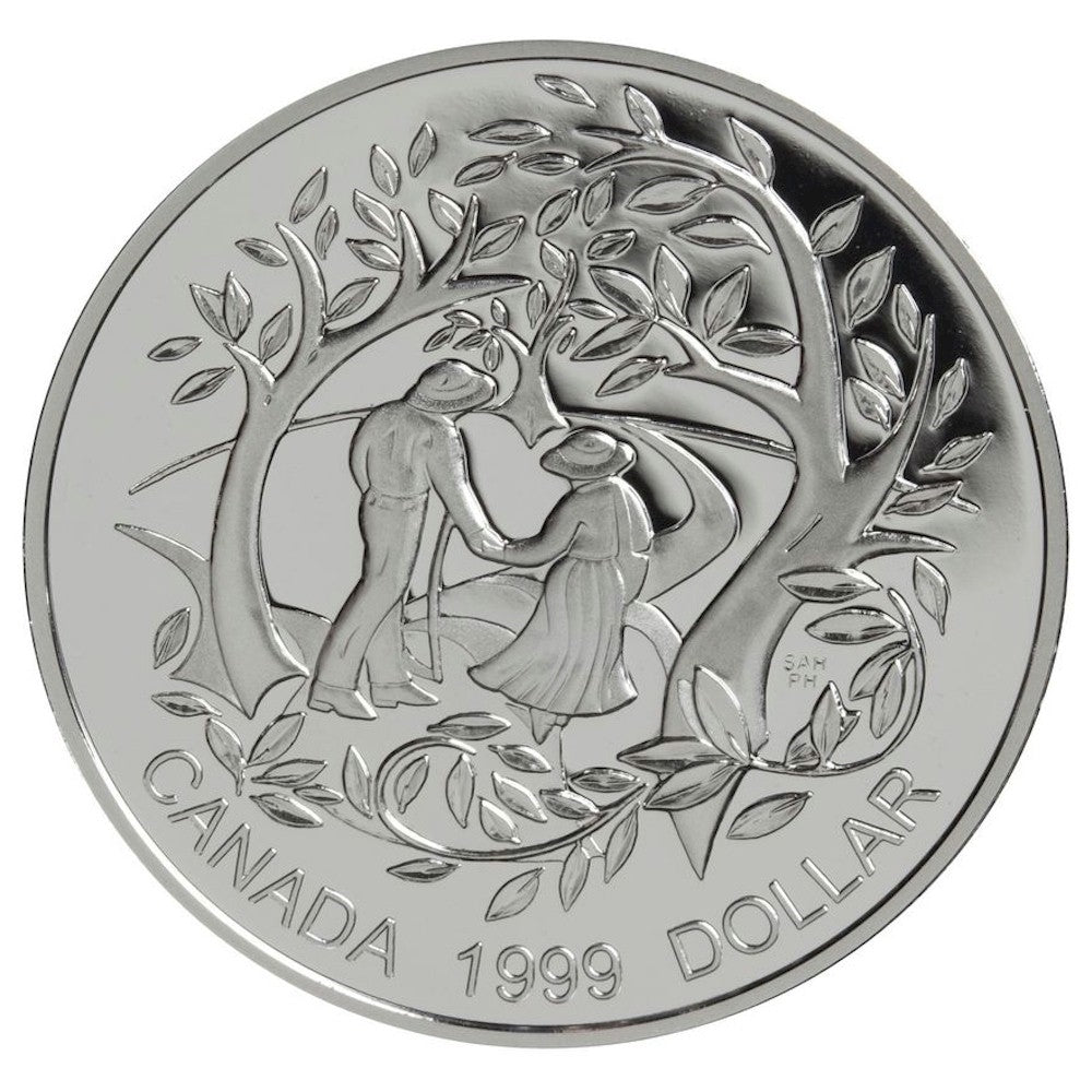 1999 Canada Intl. Year of Older Persons Proof Sterling Silver Dollar