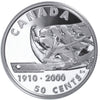 2000 Canada 50-cent First 5-pin Bowling League Sterling Silver