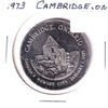 1973 Cambridge, ON, Canada's Newest City Medallion (Nickel Version) Lightly Toned