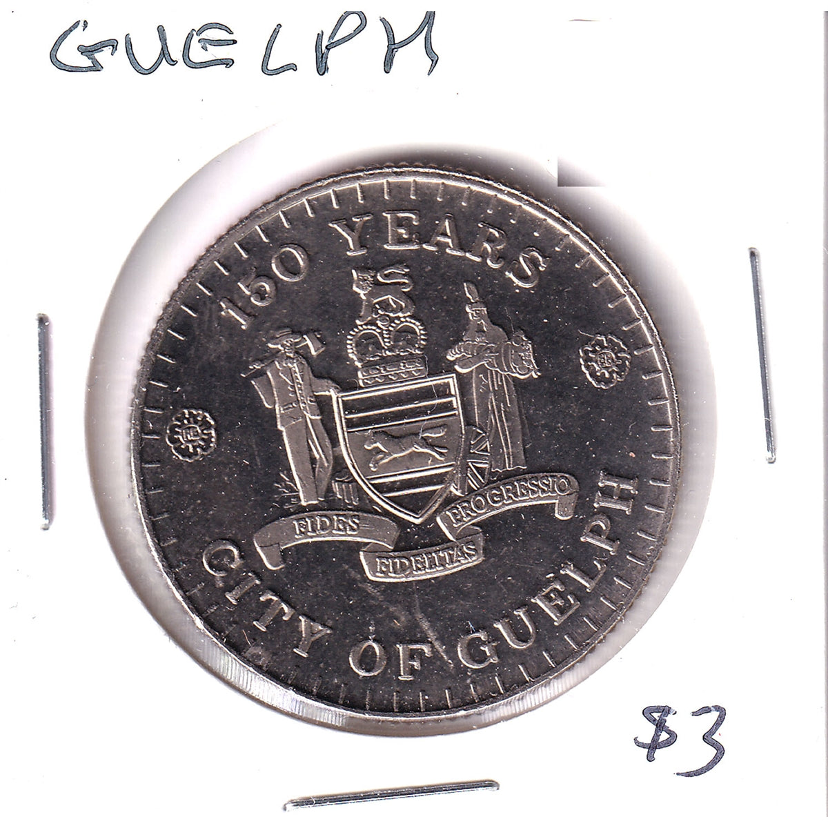 1977 Guelph, ON, Sesquicentennial Dollar Trade Token