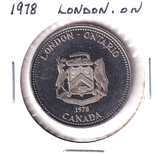 1978 London, ON, Medallion - University of Western Ontario Centennial