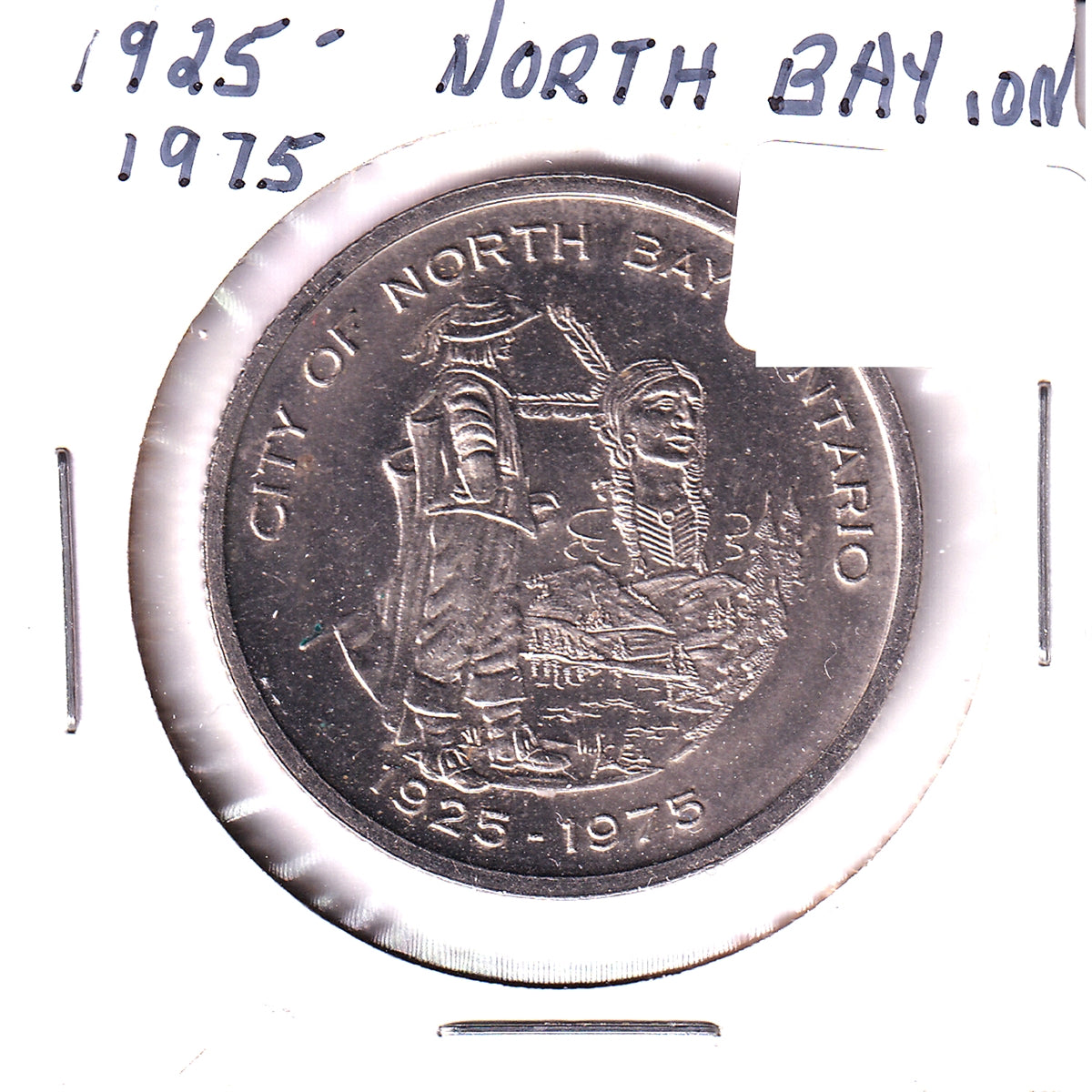 1975 North Bay, ON, 50th Anniversary Trade Dollar Token