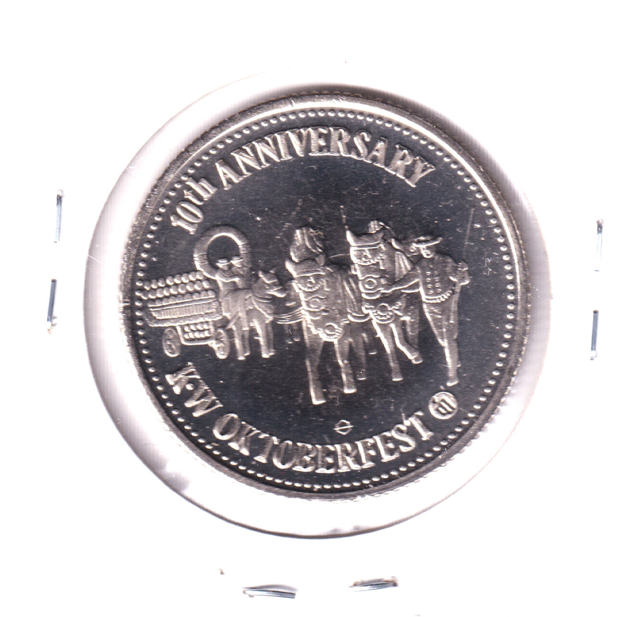 1978 Kitchener-Waterloo Oktoberfest 10th Anniversary Trade Dollar Token