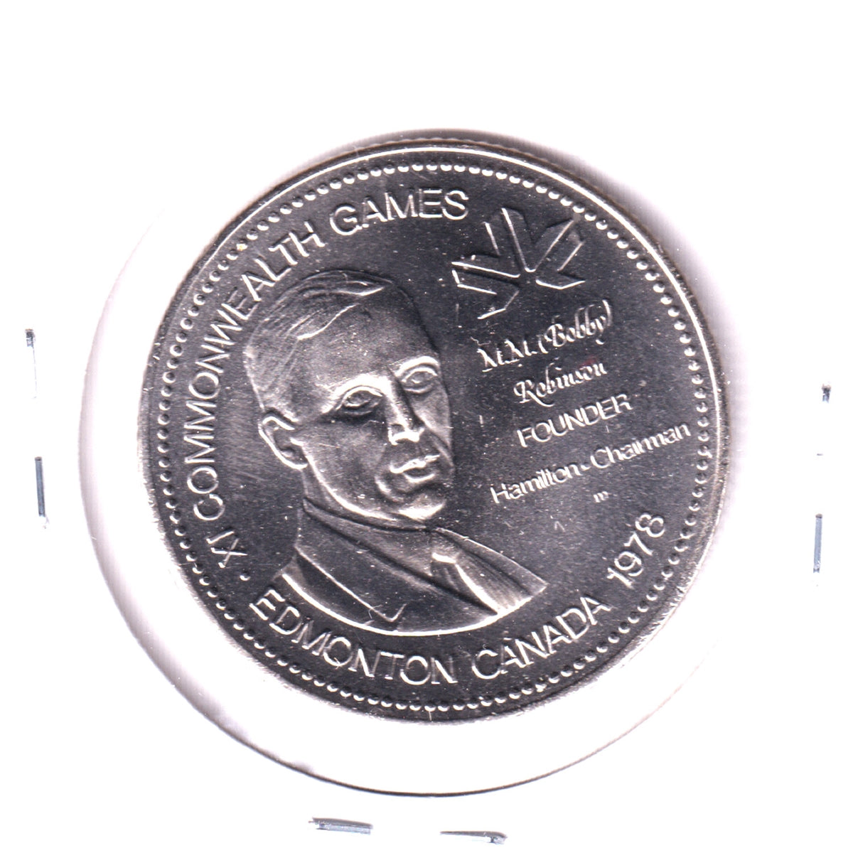 1978 XI Commonwealth Games, Edmonton, Medallion: Percy Williams & M.M. Robinson