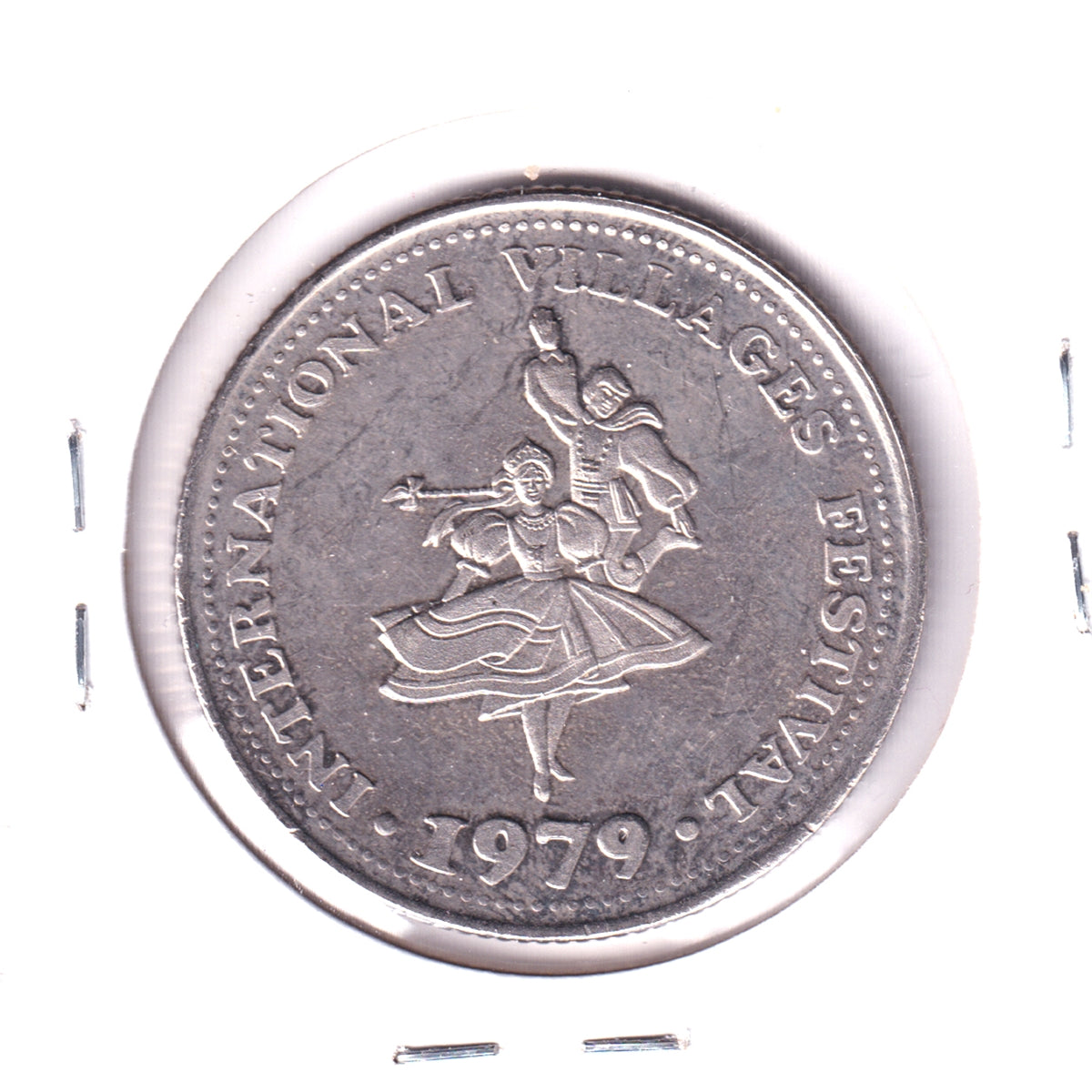 1979 Brantford, ON, International Villages Festival Dollar Trade Token