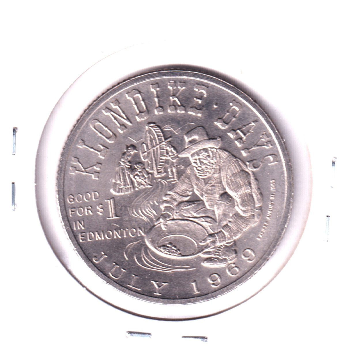 1969 Edmonton, AB, Klondike Days Trade Dollar Token (May have spots)