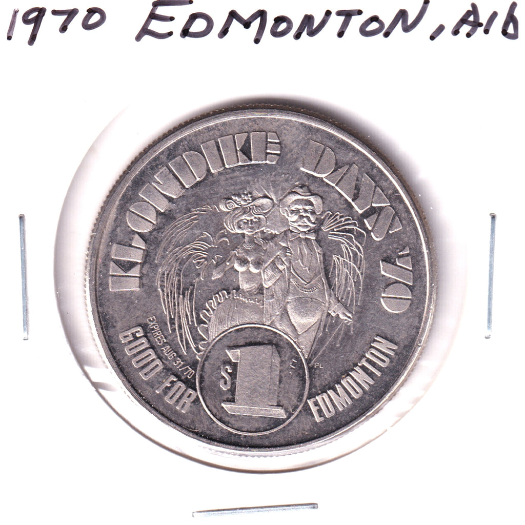 1970 Edmonton, AB, Klondike Days Trade Dollar Token