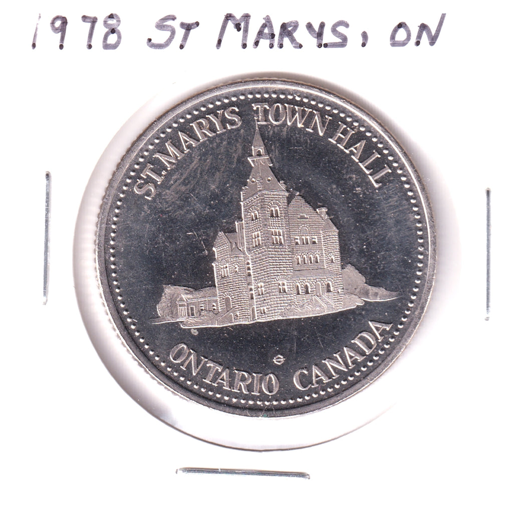 1978 St. Marys, ON, Medallion: The Stone Town - The Town Worth Living In