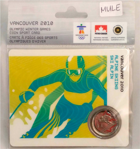 MULE 2008 Canada 25-cent Alpine Skiing Petro-Canada Olympic