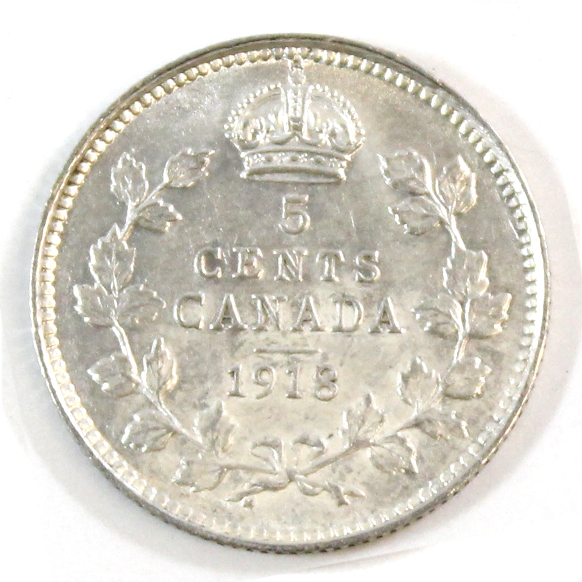 1918 Canada 5-cents EF-AU (EF-45)