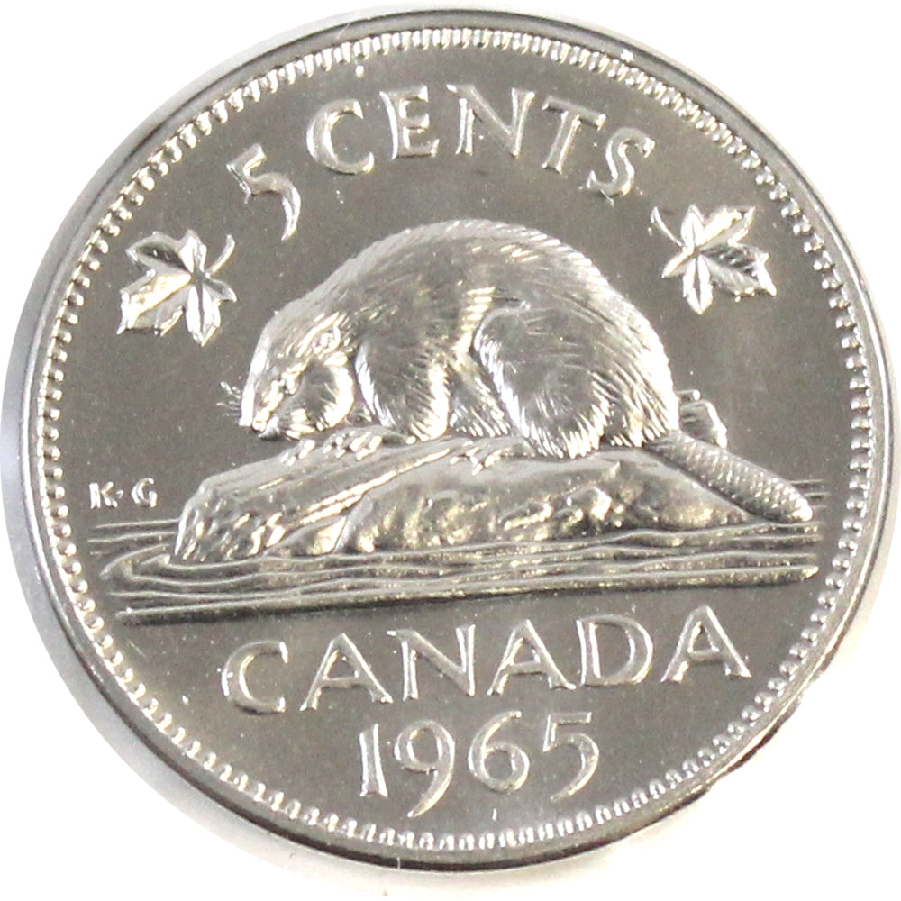 1965 Canada 5-cents Choice BU (MS-64)