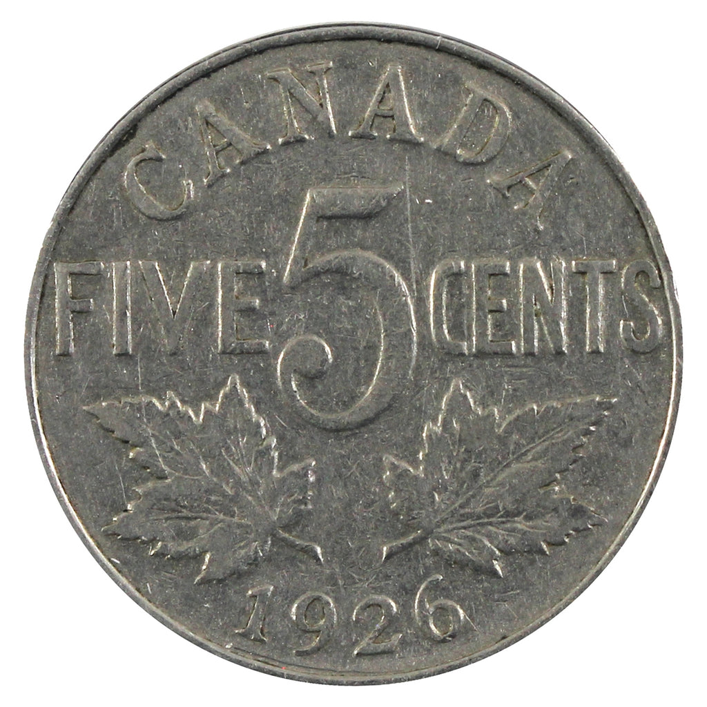 1926 Far 6 Canada 5-cents VG-F (VG-10) $