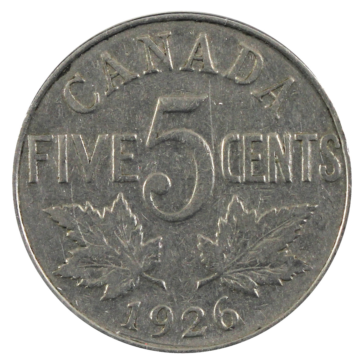 1926 Far 6 Canada 5-cents VG-F (VG-10) $