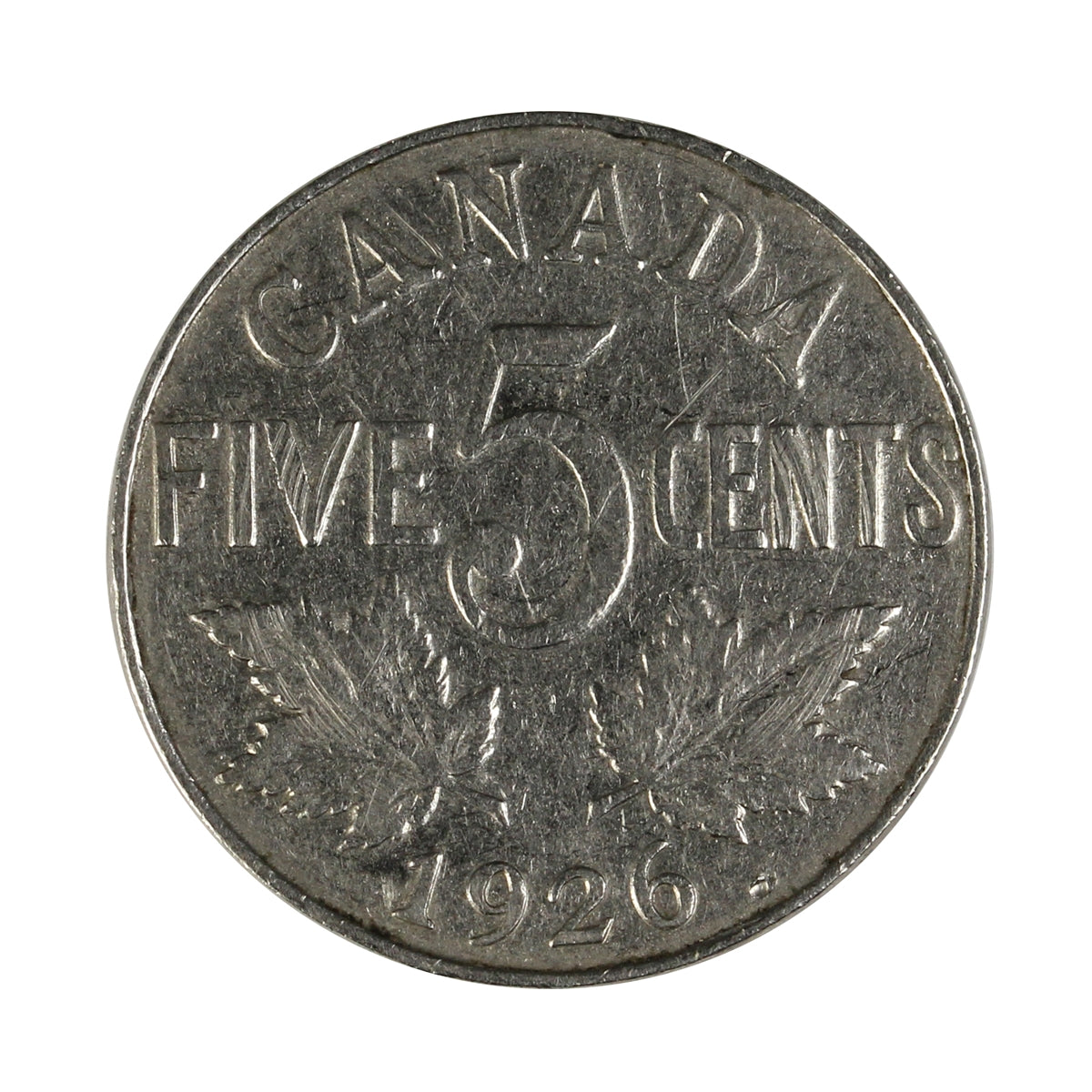 1926 Far 6 Canada 5-cents F-VF (F-15) $