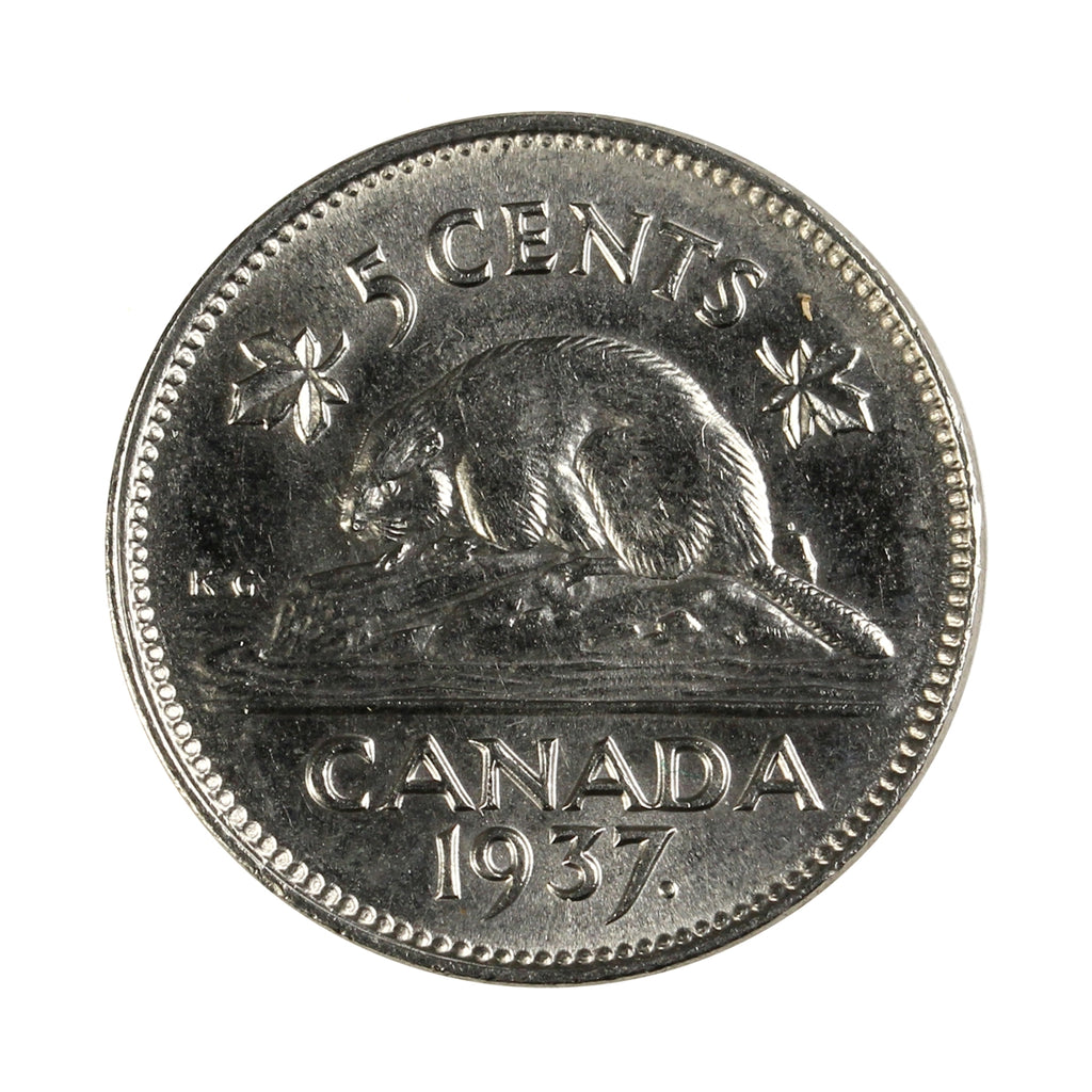 1937 Canada 5-cents Choice Brilliant Uncirculated (MS-64)