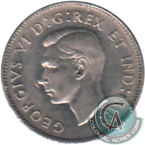 1940 Canada 5-cents Almost Uncirculated (AU-50)