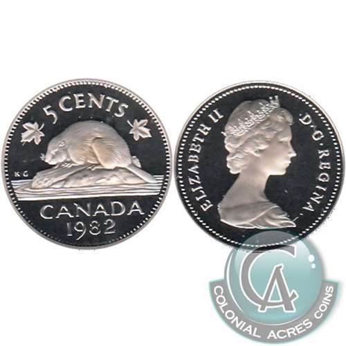 1982 Canada 5-cents Proof