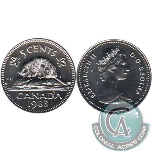 1983 Canada 5-cents Proof Like