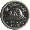 1970 Canada 5-cents ICCS Certified PL-64 Heavy Cameo