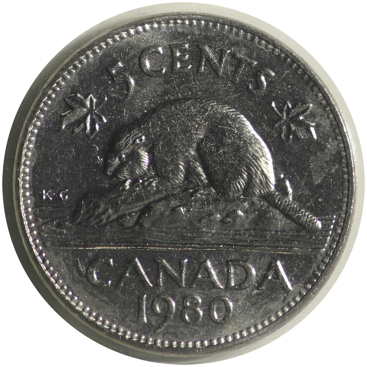 1980 Canada 5-cents ICCS Certified MS-64