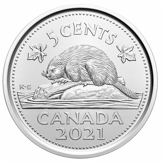 2021 Canada 5-cents Brilliant Uncirculated (MS-63)