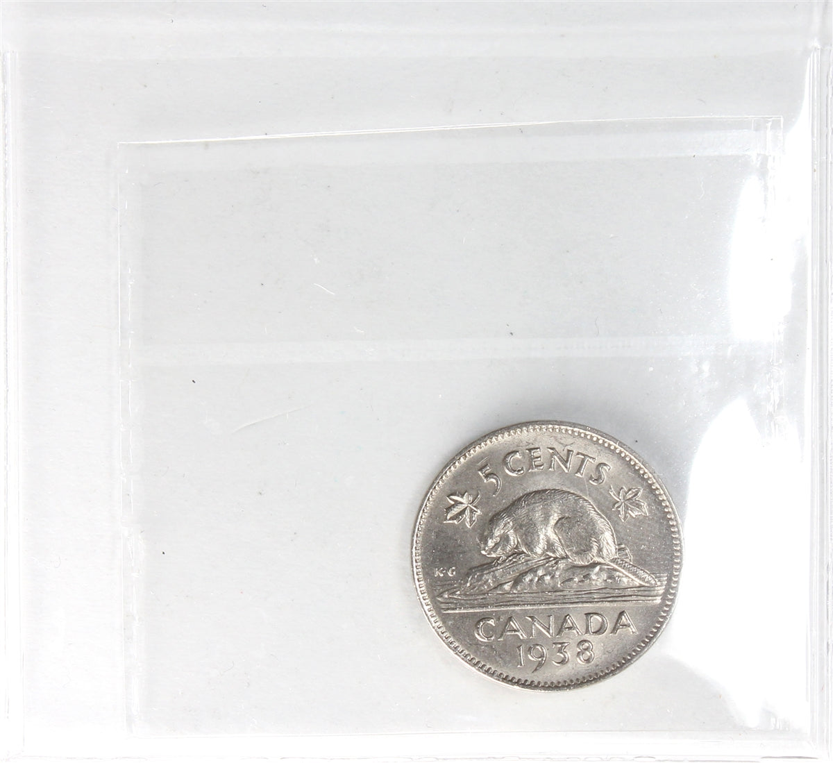 1938 Canada 5-cents ICCS Certified MS-62