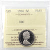 1966 Canada 5-cents ICCS Certified PL-65 Ultra Heavy Cameo