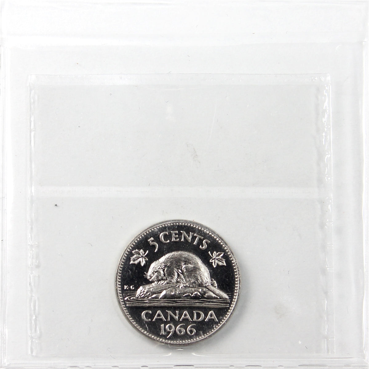 1966 Canada 5-cents ICCS Certified PL-65 Ultra Heavy Cameo