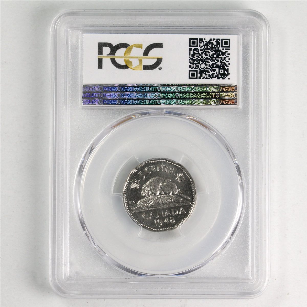 1948 Canada 5-cents PCGS Certified MS-65