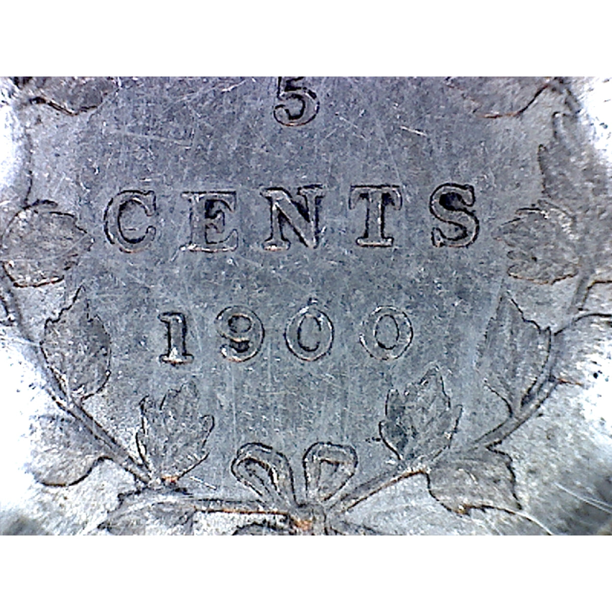 1900 Round 0's Canada 5-cents ICCS Certified VF-30