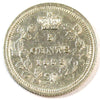 1858 Small Date Canada 5-cents EF-AU (EF-45) $