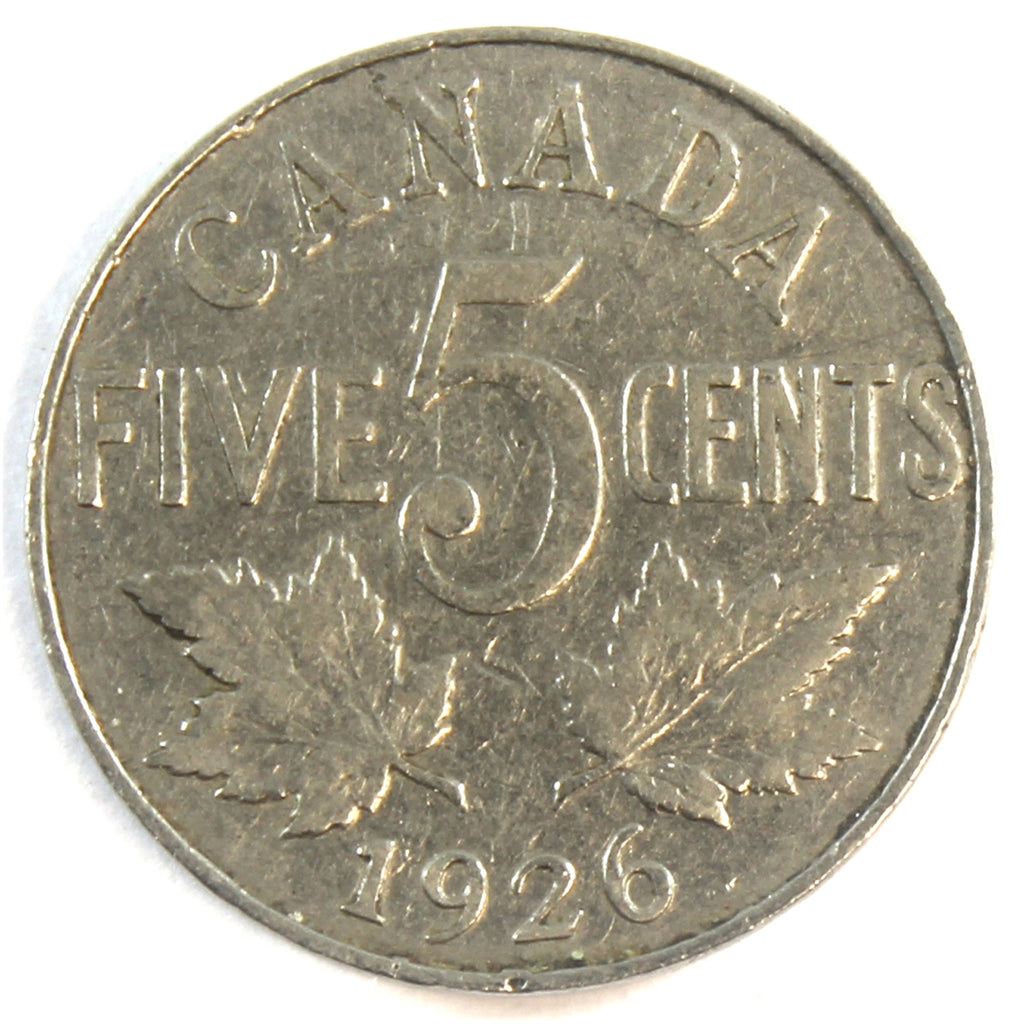 1926 Far 6 Canada 5-cents Very Good (VG-8)