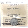 1870 Flat Border Canada 5-cents ICCS Certified VF-30