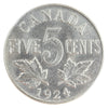 1924 Canada 5-cents ICCS Certified MS-63 (XYN 333)