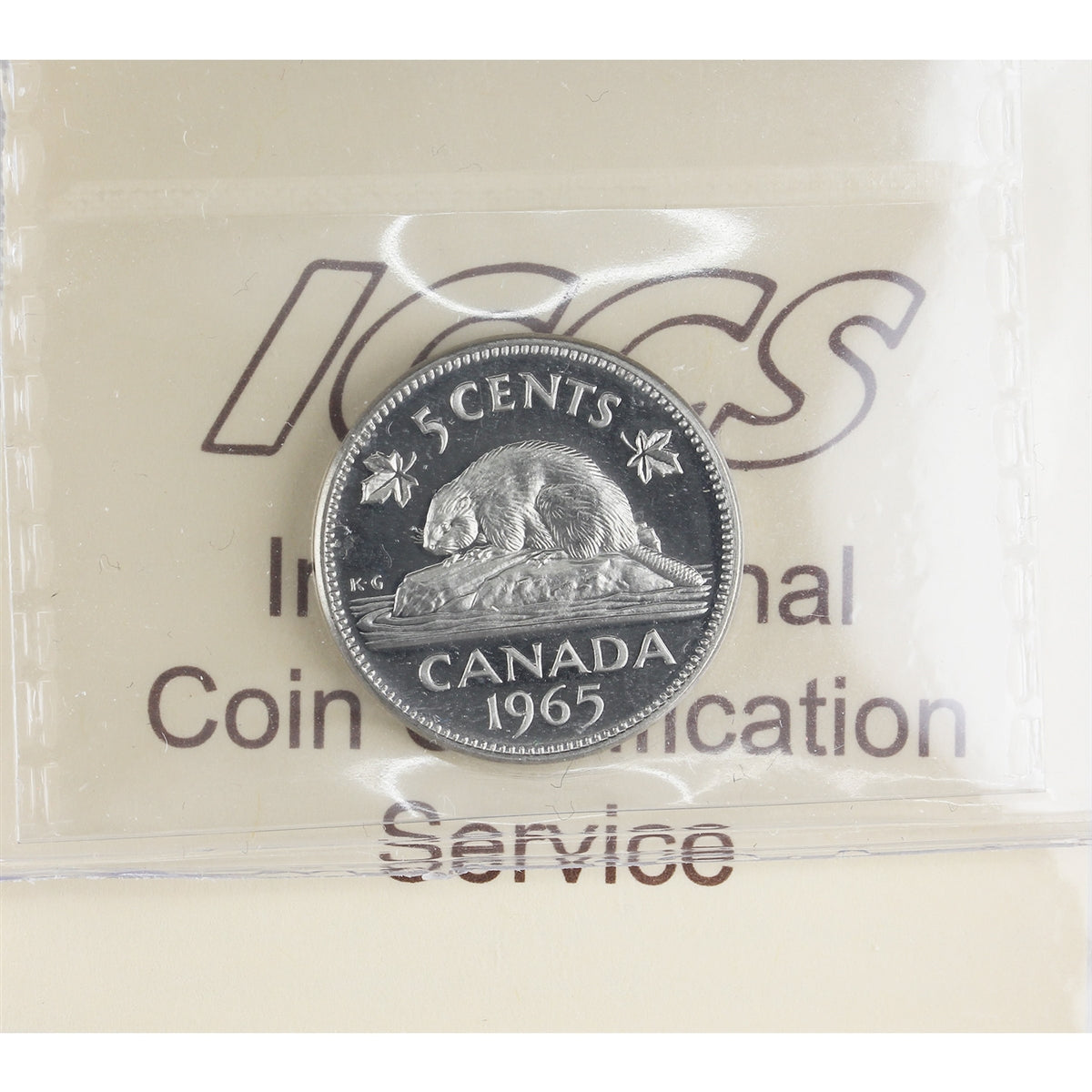 1965 Canada 5-cents ICCS Certified PL-66 Cameo