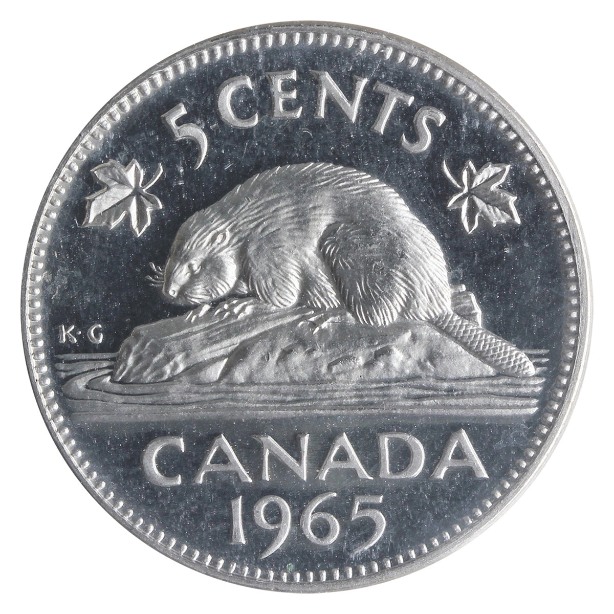 1965 Canada 5-cents ICCS Certified PL-66 Cameo