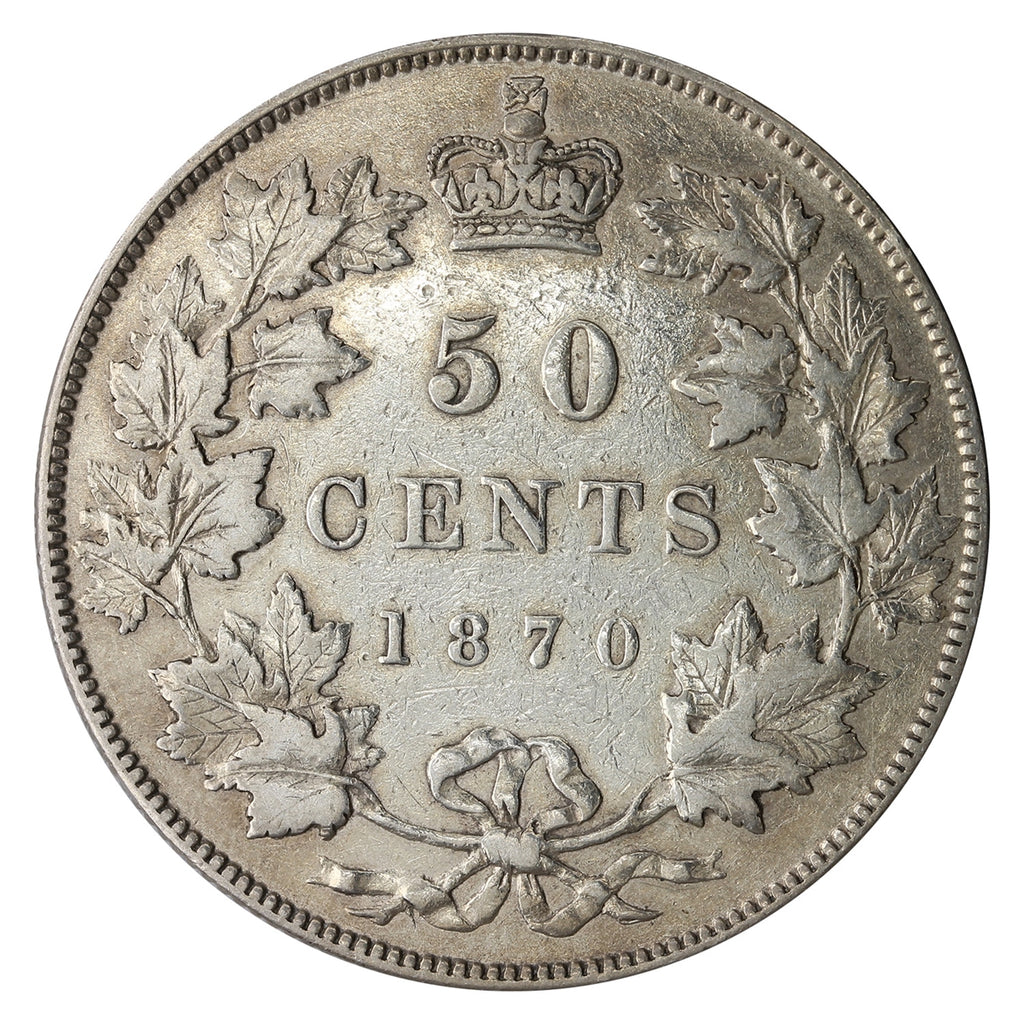 1870 LCW Canada 50-cents VF-EF (VF-30) $