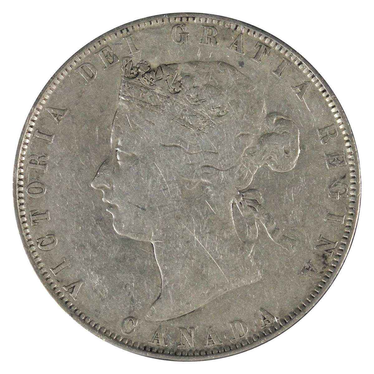 1870 LCW Canada 50-cents VG-F (VG-10) $