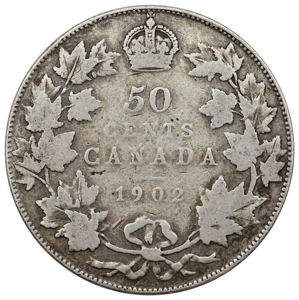 1902 Canada 50-cents VG-F (VG-10) $