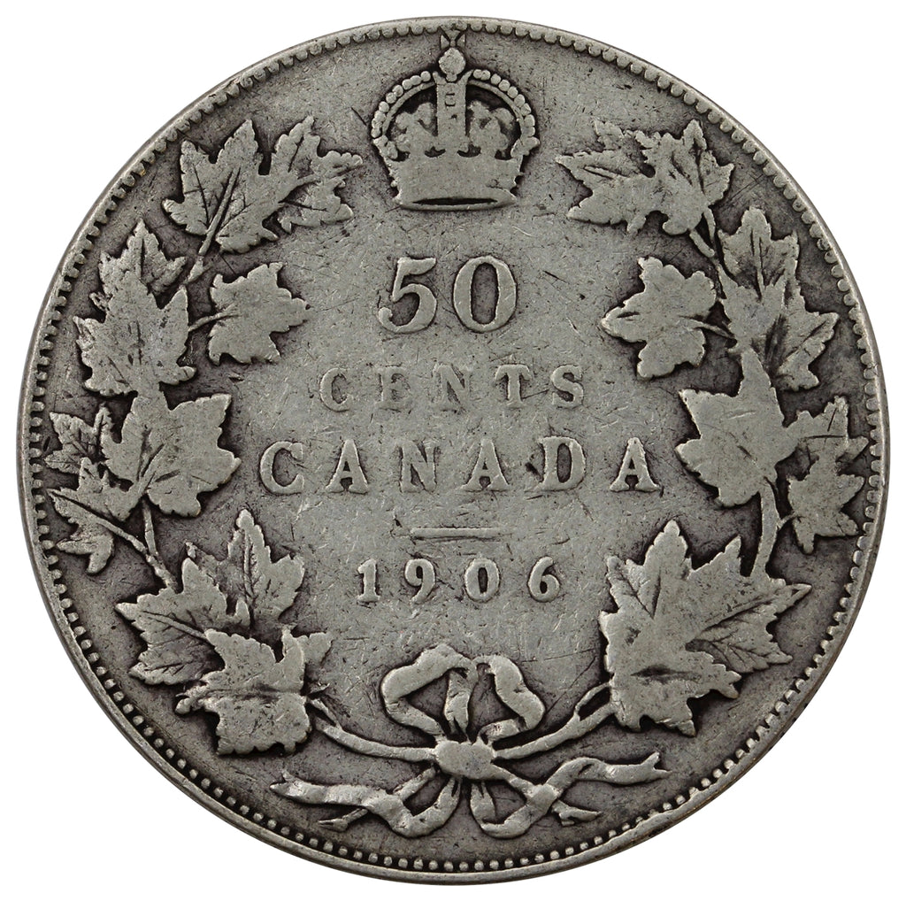 1906 Canada 50-cents VG-F (VG-10)