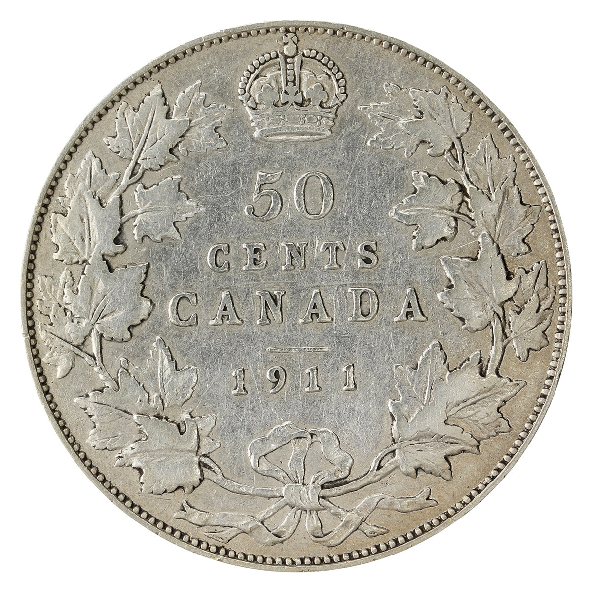 1911 Canada 50-cents F-VF (F-15) $