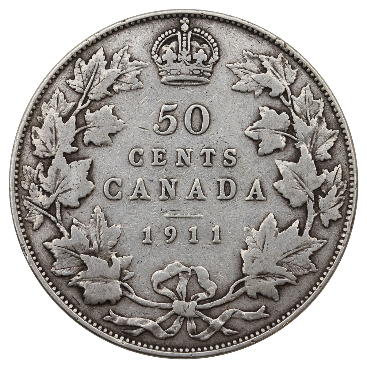 1911 Canada 50-cents VG-F (VG-10) $